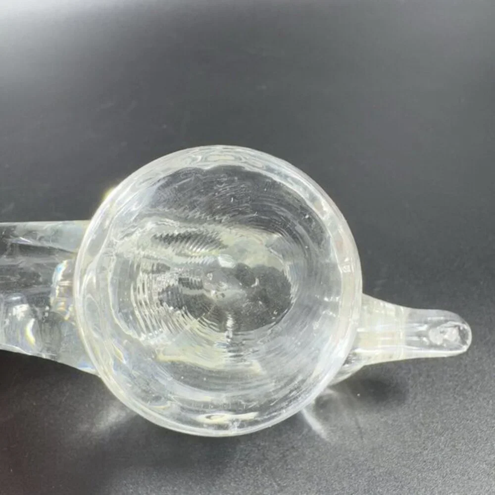 Vintage Venetian Hand Blown Clear Glass Dolphin Sculpture Figurine‎ Decor Glass